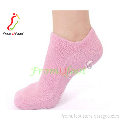 ZRWA22 Silicone gel Foot spa socks wholesale TPR/Sebs gel spa moisturizing socks foot massage for foot beauty foot heel crack